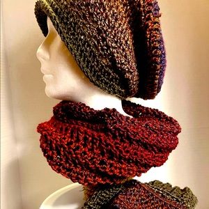 Handmade Slouchy Hat & Cowl Set